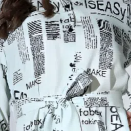 M&H Easy Women Printed Belted Shirt Dress image 2