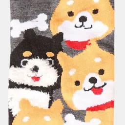 N2S NEXT2SKIN Women Pack Of 3 Puppy Pattern Cotton Ankle-Length Socks image 5