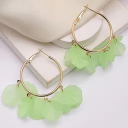 Bohey by KARATCART Contemporary Hoop Earrings image 1