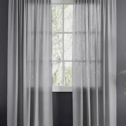 haus & kinder Signature Ocean Grey Pack of 2 Jacquard Sheer Door Curtains-picture-23
