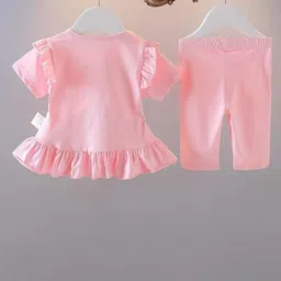 JIM Trend Kids Printed Round Neck Top With Trousers image 2