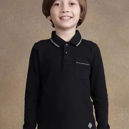 One Friday Boys Polo Collar Pockets T-shirt-picture-14