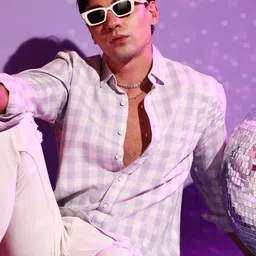 Campus Sutra Checked Spread Collar Long Sleeves Shirt-image-9