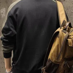 StyleCast x Revolte Men Round Neck Typography Printed Sweatshirt image 5