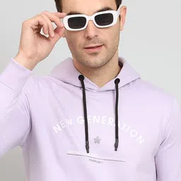 OAKWYN Men Printed Hooded Sweatshirt image 3
