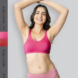 LYRA Pack Of 2 Cotton Spandax Full Coverage Secret Support Bra-picture-20