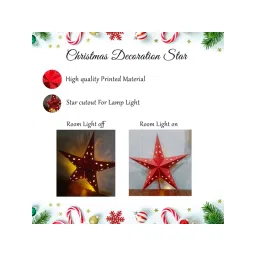 Special You Red Christmas Paper Hanging Star Decoration, Christmas Decor (1Pc) image 4