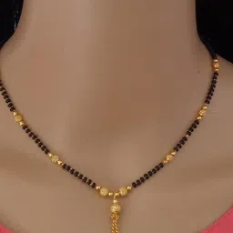 Ramdev Art Fashion Jwellery Brass Gold Plated Mangalsutra-picture-14