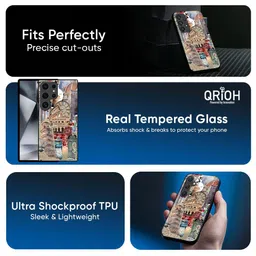 QRIOH Quirky Printed Silicone Samsung Galaxy S23 Ultra 5G Back Case image 2