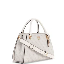 GUESS Printed PU Structured Satchel with Quilted image 4