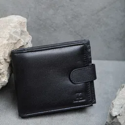 K London Men Black Textured Leather Two Fold Wallet-image-59