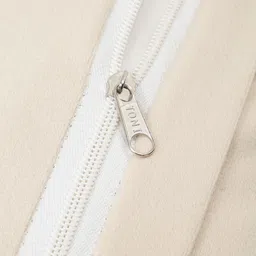 HOSTA HOMES Cream-Coloured & Gold-Toned Set of 5 Ethnic Motifs Velvet Square Cushion Covers image 5