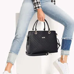 ADISA Women Structured Shoulder Bag with Quilted-picture-35
