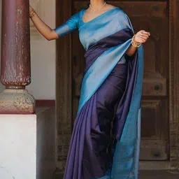 YAMUNE Woven Design Pure Silk Handloom Banarasi Saree image 2