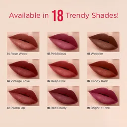 Hilary Rhoda Lippy Love Creamy Matte Finish & Long Lasting Lipstick - 1.5 g- Rusty 11 image 5