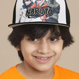 Kids Ville Boys Naruto Printed Cotton Baseball Cap-picture-34