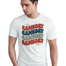 Seekbuylove Typography Printed Round Neck Bio Finish Pure Cotton T-shirt-picture-29