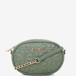 Black Spade Quilted PU Structured Sling Bag-picture-11