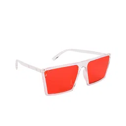 NuVew Unisex Red UV Protected Square Sunglasses 16076-27-NW-11913-image-40