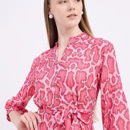 DressBerry Women Print A-Line Mini Dress image 2