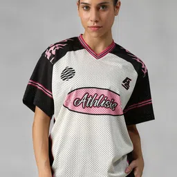 ATHLISIS Women Colourblocked V-Neck e-Dry T-shirt-picture-37