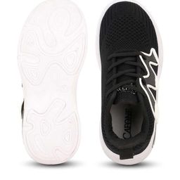CAFONE Footwear Unisex Kids Black & White Synthetic Lace-Ups High Top Driving Shoes-picture-48