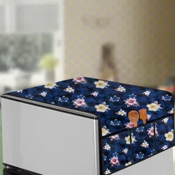The Furnishing Tree Blue Printed Refrigerator Cover-picture-31