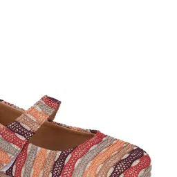 Minesole Girls Woven Design PU Flatforms image 3