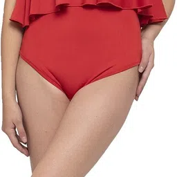 cukoo Solid Women Swim-dress Red Swimsuit image 5