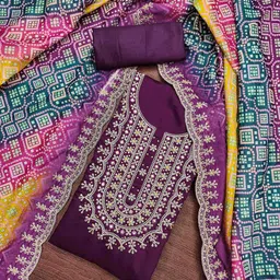 DIVASTRI Embroidered Unstitched Dress Material-image-52