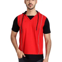 Black Collection Men Hooded Applique Slim Fit T-shirt-picture-31