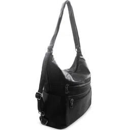 CHRONICLE Textured Structured Hobo Bag image 4