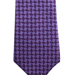kavove KOVOVE Men Purple Printed Broad Tie image 2