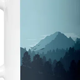 Mr UVD White & Blue Graphic Printed Ceramic Matte Mug 350 ml-picture-16