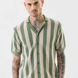 Snitch Men Slim Fit Striped Casual Shirt-image-72