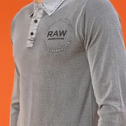 V-Mart Men Brand Logo Polo Collar Slim Fit T-shirt image 3