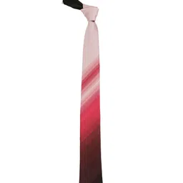 The Tie Hub Men Red & pink Woven Design Microfiber Necktie image 4