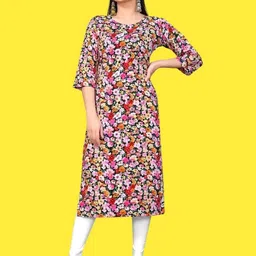 MANTRA DESIGNER Women Multicoloured Crepe Kurtas-picture-35