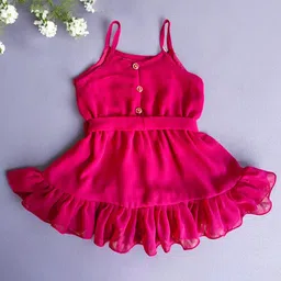 LYTIX Floral Print Flared Sleeve Ruffled Fit & Flare Dress-picture-33