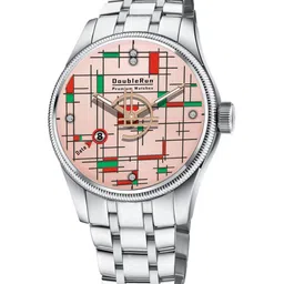 DOUBLERUN Men Stainless Steel Bracelet Style Analogue Multi Function Watch H05N20004-picture-32