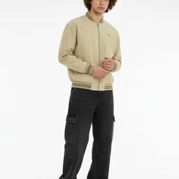 glitchez Contrast Trims Varsity Jacket image 2