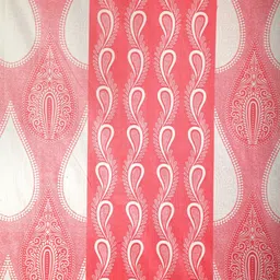 Cortina Red & White 2 Pieces Ethnic Motifs Printed Window Curtains image 2