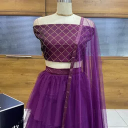 payu Self Design Semi Stitched Lehenga Choli image 3