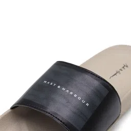 Mast & Harbour Typography Printed Comfortable Sliders image 2