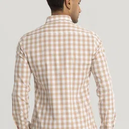 Snitch Men Smart Slim Fit Opaque Checked Casual Shirt image 3