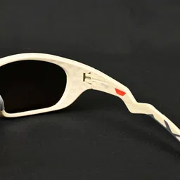 HASHTAG EYEWEAR Unisex Green Lens & Rose Gold-Toned Sports Sunglasses with image 5