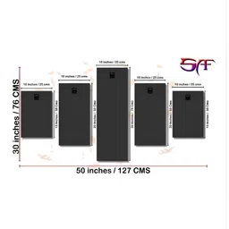 Myntra Elegant Homes Purple & White 5 Piece Wood Religious Wall Paintings image 2