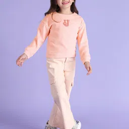 U.S. Polo Assn. Kids Girls Self Design Embellished Sweatshirt-image-79