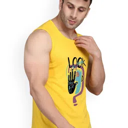 Slowloris Men Set Of 2 Printed Sleeveless Cotton Innerwear Gym Vests image 5