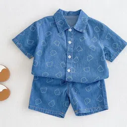 LULU & SKY Boys Printed Shirt with Shorts image 3
